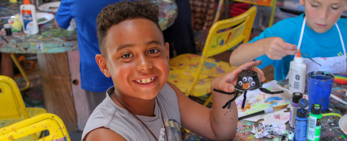 Children with medical conditions enjoy learning activities at Colorado River ranch camp