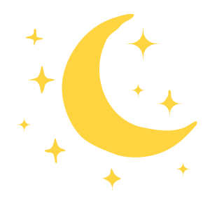 A small image of moon and stars promotes camper reunions offered by Colorado nonprofit summer camp Roundup River Ranch