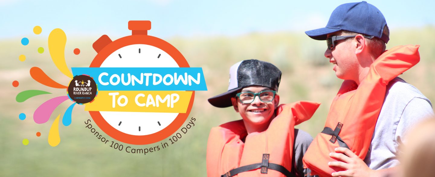 Campers in life vests enjoy the outdoors while camping in Gypsum Colorado